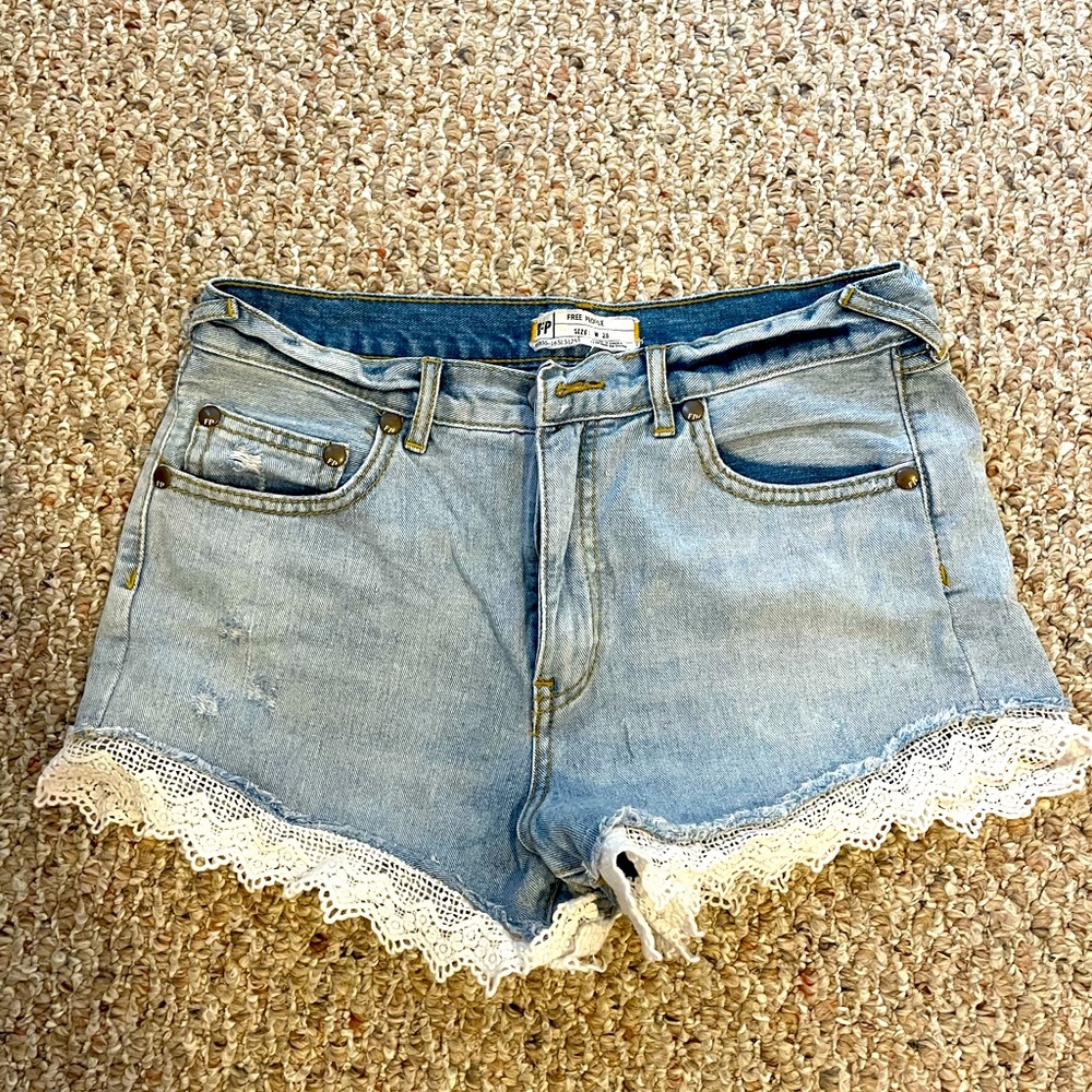 Free People Denim Shorts